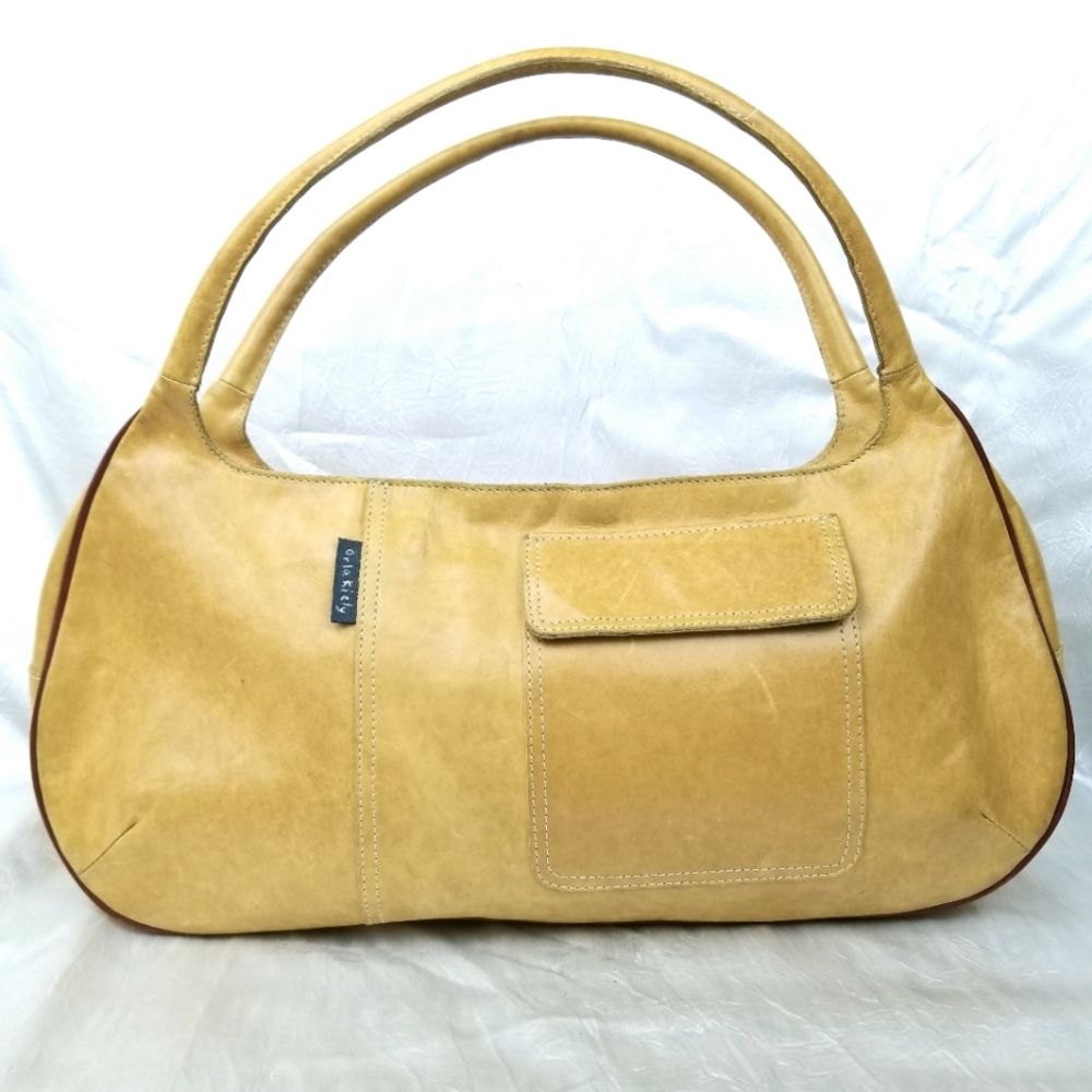 Orla Kiely Tan Leather Bag